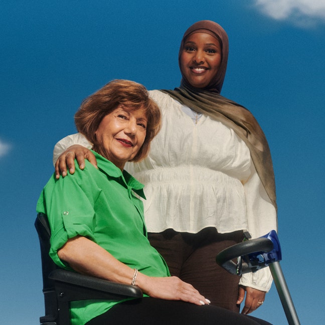 Souad, a Plan Partners customer and Sabrin